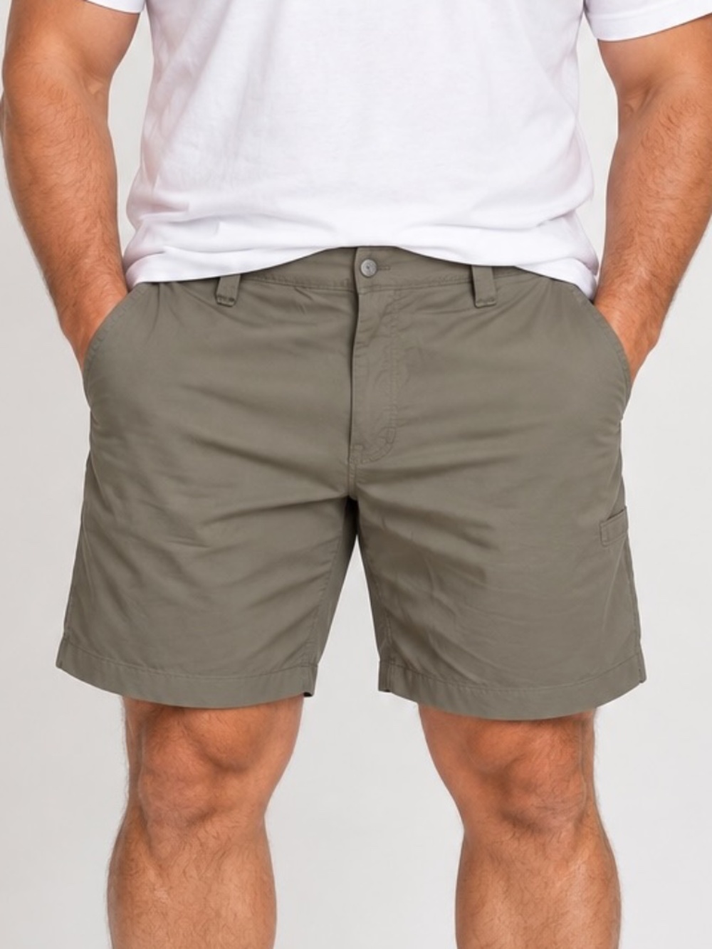 Reel Legends Nylon Shorts Mens Size 40 Beige Fishing Hiking Casual Golf